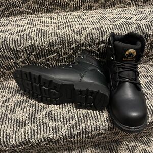 Brahma Men’s STEEL TOE Black Boots SIZE 10